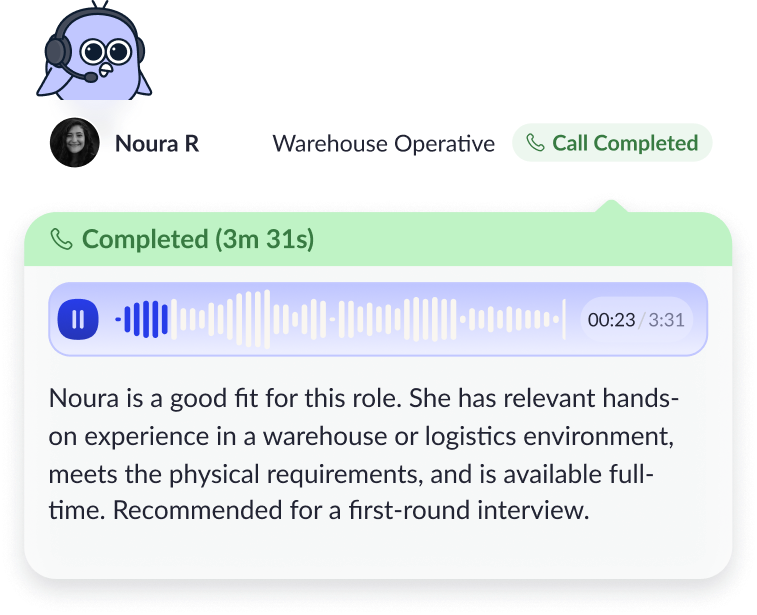 Robin AI interviewer product preview