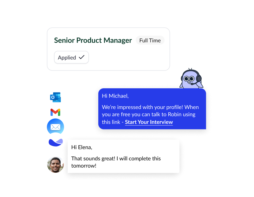 Candidate applies agent preview