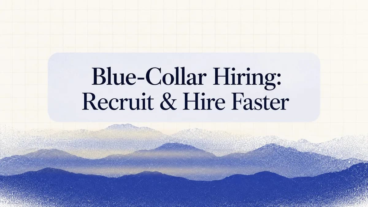 Blue-Collar Hiring
